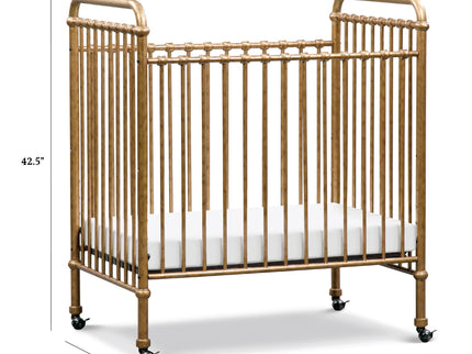 M15598VG,Namesake,Abigail 3-in-1 Convertible Mini Crib in Vintage Gold