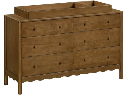 M27916NL,Swell 6-Drawer Assembled Dresser in Natural Walnut