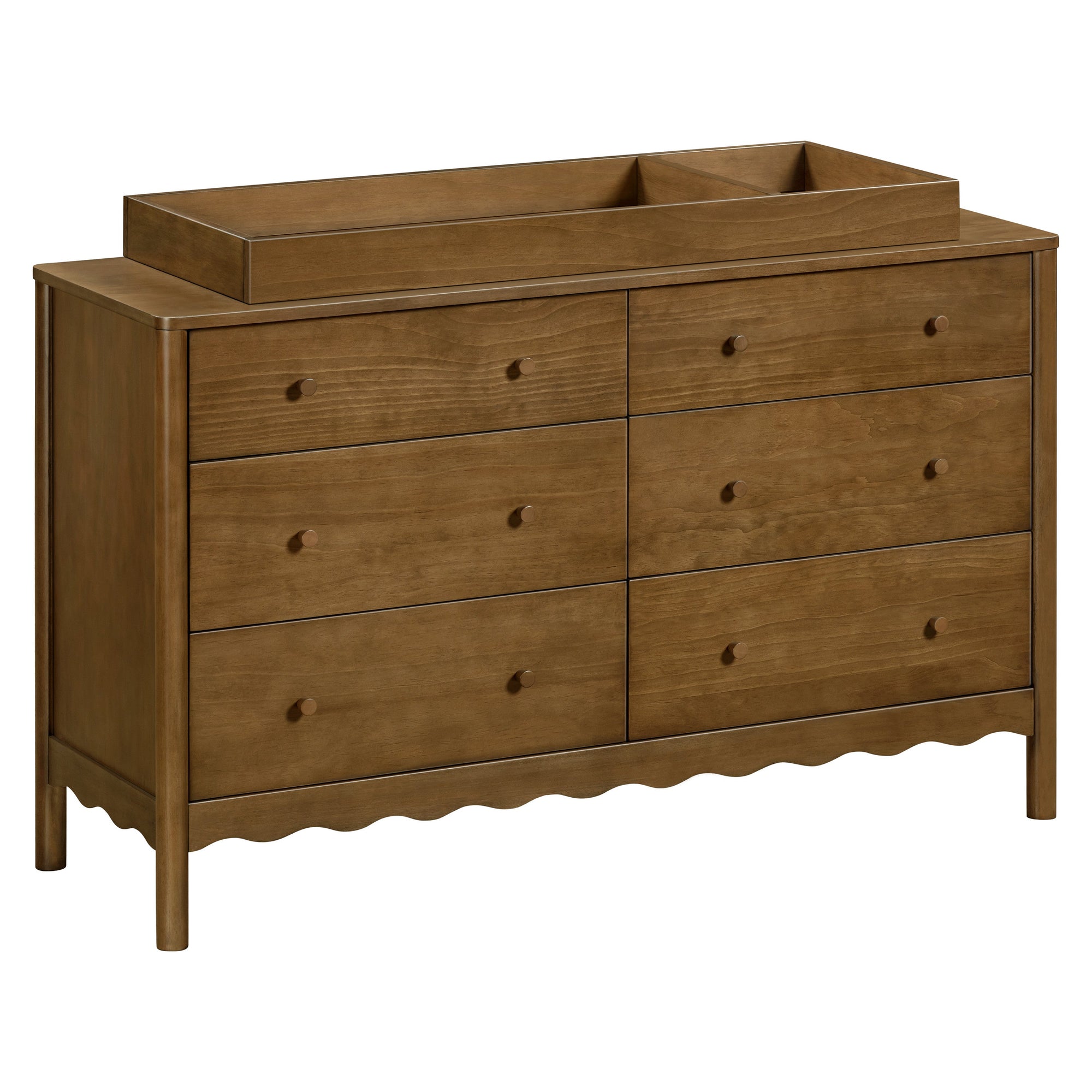 M27916NL,Swell 6-Drawer Assembled Dresser in Natural Walnut