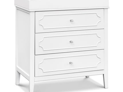 M11423W,DaVinci,Chloe Regency 3-Drawer Dresser in White