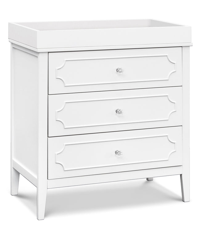 M11423W,DaVinci,Chloe Regency 3-Drawer Dresser in White