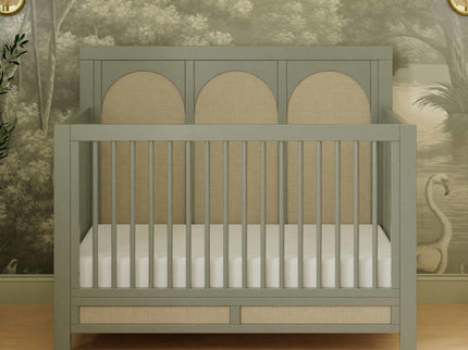 M24801FSPSEW,Namesake,Eloise 4-in-1 Convertible Crib in French Sage and Performance Sand Eco-Weave