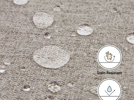 M11287PGEW,Babyletto,Toco Swivel Glider and Ottoman in Performance Grey Eco-Weave w/Natural Feet