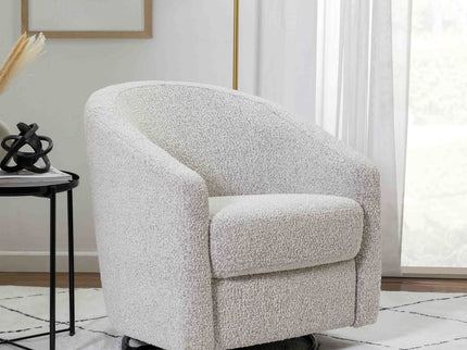 M5887BWB,Babyletto,Madison Swivel Glider in Black White Boucle