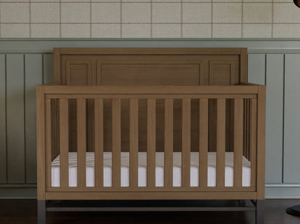 B25801DF,Monogram by Namesake,Newbern 4-in-1 Convertible Crib in Driftwood