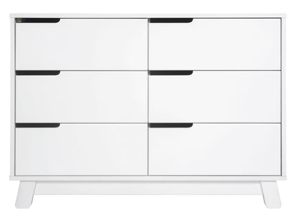 M4216W,Babyletto,Hudson 6-Drawer Double Dresser  Assembled in White Finish