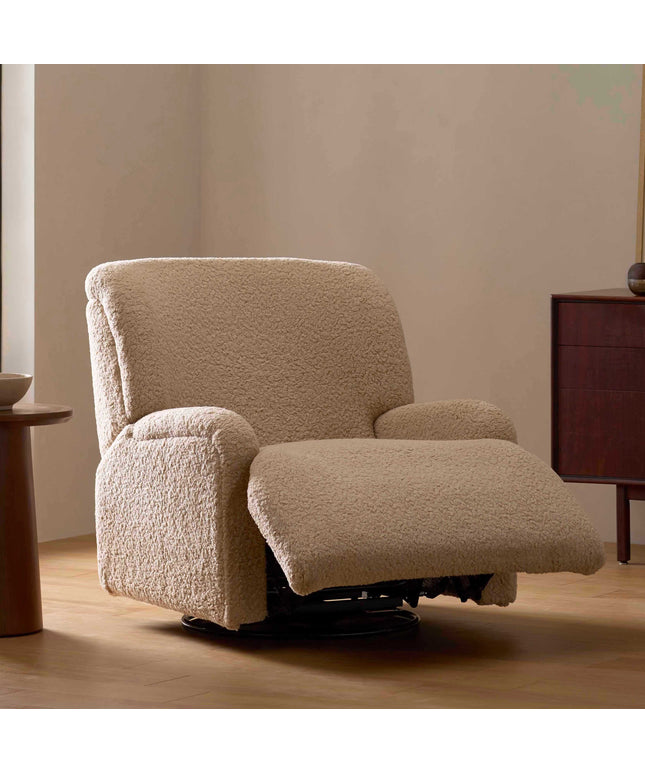 M27687CSG,Namesake,Winslow Extra Wide Recliner and Swivel Glider in Chai Shearling