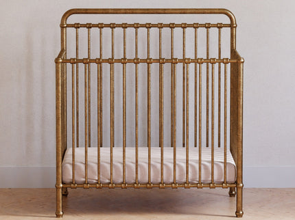 M15398VG,Namesake,Winston 4-in-1 Convertible Mini Crib in Vintage Gold
