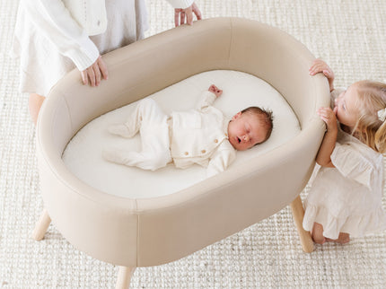 M26834GMLB,Babyletto,babyletto x GATHRE Capsule Bassinet in Millet