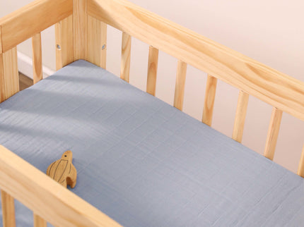 T29634DP,Babyletto,Dewdrop Muslin All-Stages Bassinet Sheet in GOTS Certified Organic Cotton