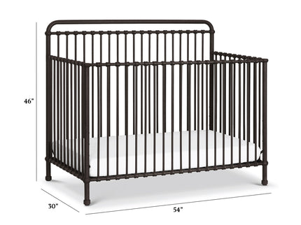 B15301UR,Namesake,Winston 4-in-1 Convertible Crib in Vintage Iron