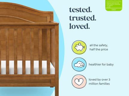 M12801CT,DaVinci,Charlie 4-in-1 Convertible Crib in Chestnut