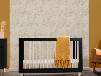 M9001BNX,Babyletto,Lolly 3-in-1 Convertible Crib w/Toddler Bed Conversion in Black/WashedNatural