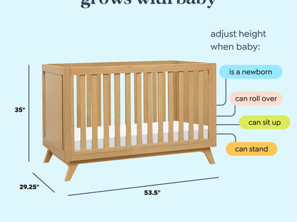 M22501HY,DaVinci,Otto 3-in-1 Convertible Crib in Honey