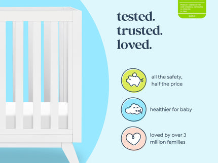 M22598W,DaVinci,Otto 3-in-1 Convertible Mini Crib with 4 Mattress in White