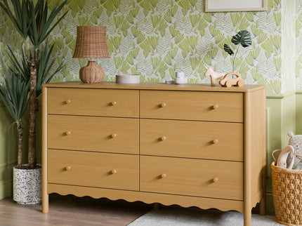 M27916HY,Swell 6-Drawer Assembled Dresser in Honey