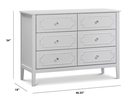 M11426GG,DaVinci,Chloe Regency 6-Drawer Dresser in Fog Grey