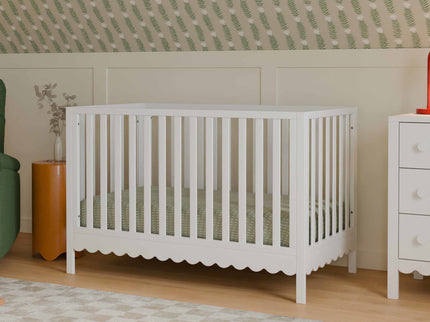 M27801W,DaVinci,Sammy Scallop 4-in-1 Convertible Crib in White