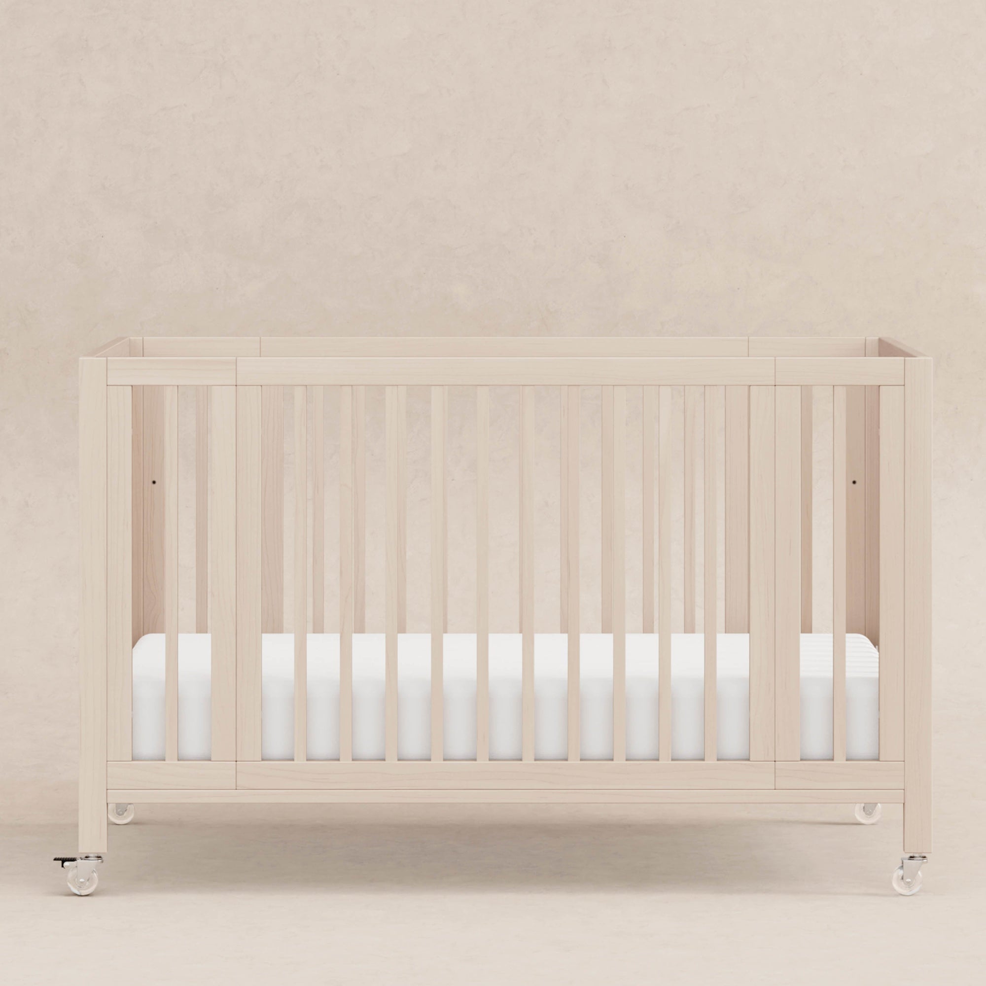 M30880NX,Babyletto,Rolli 9-in-1 Convertible All-Stages« Crib w/ Bassinet & Toddler Bed Kits in Washed Natural