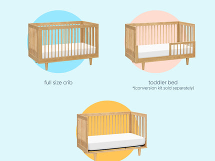 W4901HY,DaVinci,Marley 3-In-1 Convertible Crib in Honey