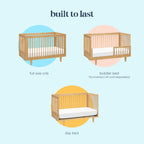 W4901HY,DaVinci,Marley 3-In-1 Convertible Crib in Honey