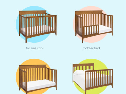 M9301CT,DaVinci,Grove 4-in-1 Convertible Crib In Chestnut Finish