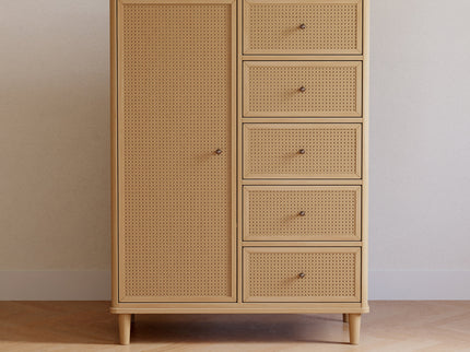 M23727HYHC,Namesake,Marin Chifforobe  Assembled in Honey and Honey Cane