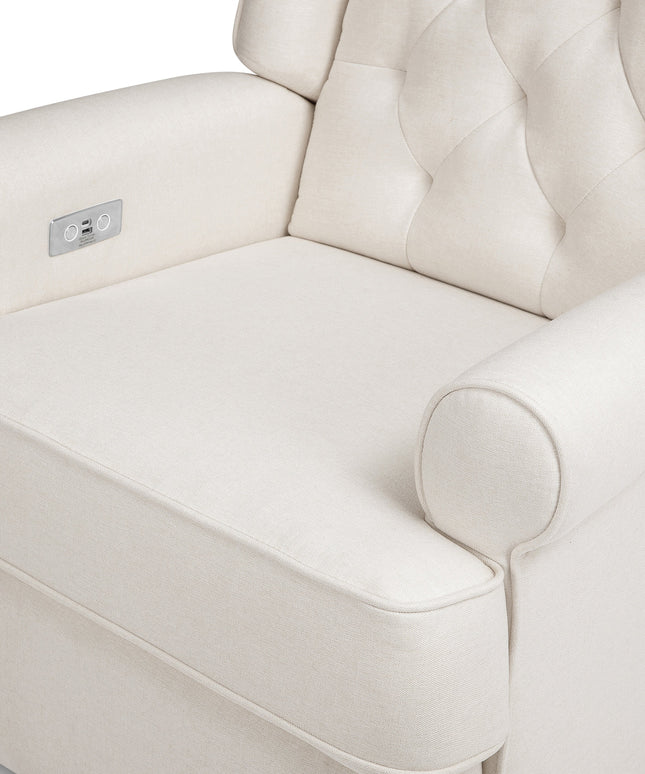M21987PCMEW,Namesake,Harbour Power Recliner in Performance Cream Eco-Weave
