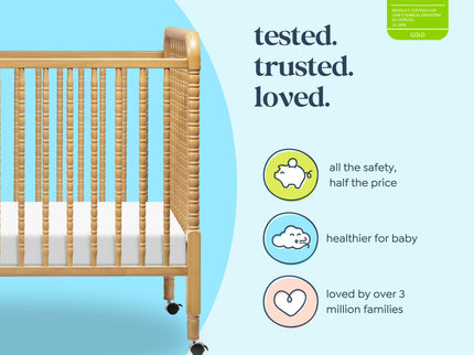 M7391HY,DaVinci,Jenny Lind Stationary Crib in Honey