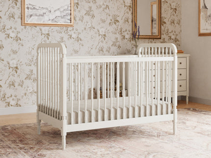 M7101RW,Namesake,Liberty 3-in-1 Convertible Spindle Crib w/Toddler Bed Conversion Kit in Warm White