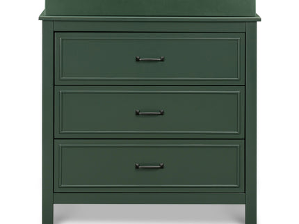 M12823FRGR,DaVinci,Charlie 3-Drawer Dresser in Forest Green