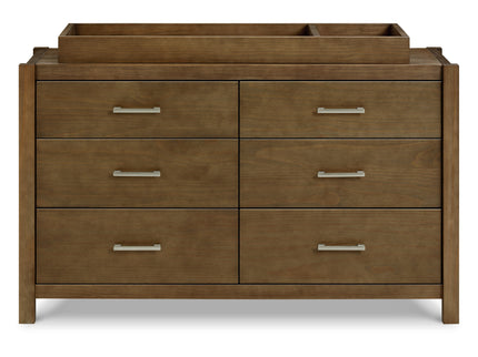 B26416LDF,Monogram by Namesake,Hemsted 6-Drawer Assembled Dresser in Walnut Driftwood