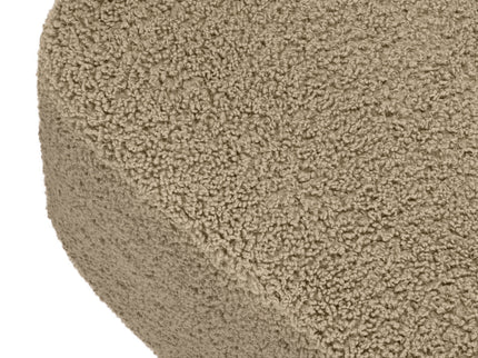 M26385LTDB,Babyletto,Kiwi Gliding Ottoman in Latte Teddy Loop w/ Dark Wood Base