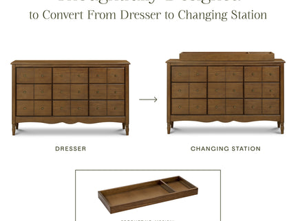 M7128NL,Namesake,Liberty 9-Drawer Assembled Dresser in Natural Walnut