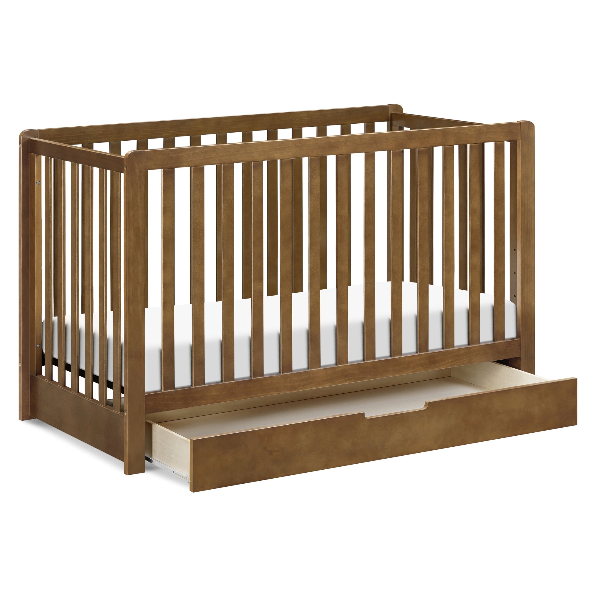 F11951L,Carter's,Colby 4-in-1 Convertible Crib w/ Trundle Drawer in Walnut