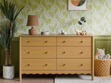 M27916HY,Swell 6-Drawer Assembled Dresser in Honey