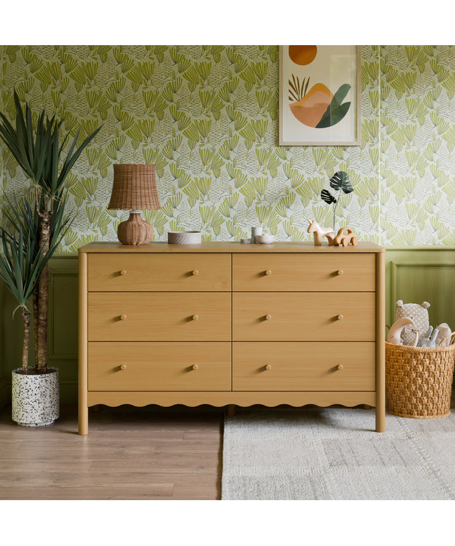 M27916HY,Swell 6-Drawer Assembled Dresser in Honey