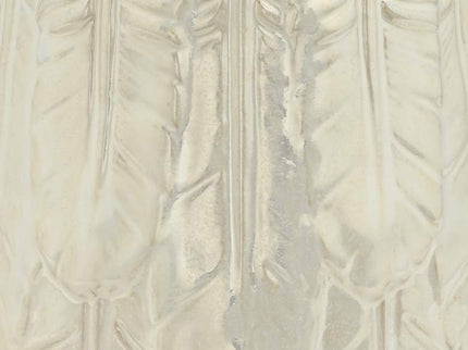 Kensington Hill Spar 7 1/2" Pearl White Decorative Jar with Gold Bird