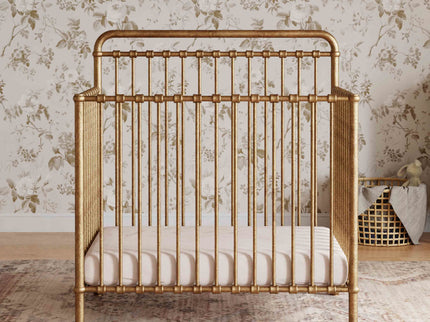 M15398VG,Namesake,Winston 4-in-1 Convertible Mini Crib in Vintage Gold
