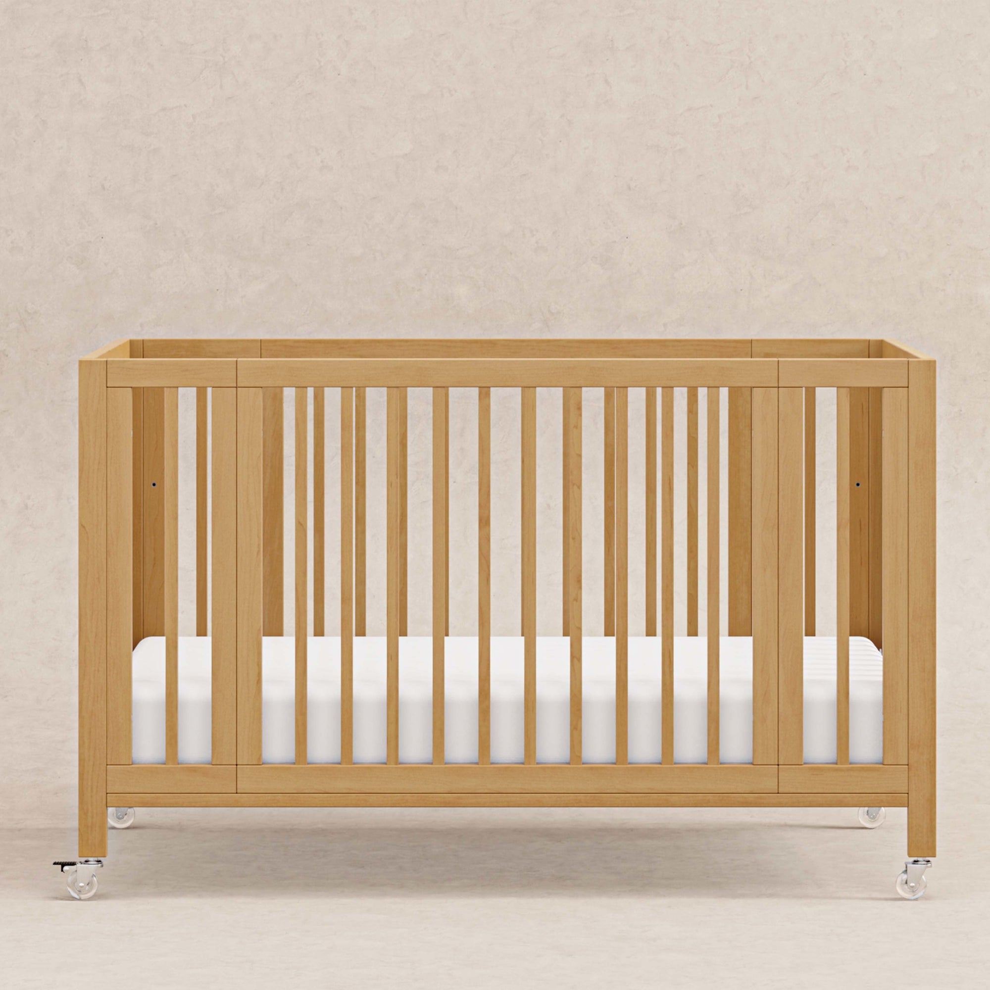 M30880HY,Babyletto,Rolli 9-in-1 Convertible All-Stages« Crib w/ Bassinet & Toddler Bed Kits in Honey