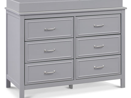 M12826G,DaVinci,Charlie 6-Drawer Double Dresser in Grey