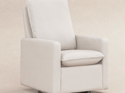M20987PCMEW,Babyletto,Cali Pillowback Swivel Glider in Performance Cream Eco-Weave