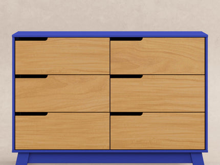 M4216CBTHY,Babyletto,Hudson 6-Drawer Double Dresser  Assembled in Cobalt and Honey