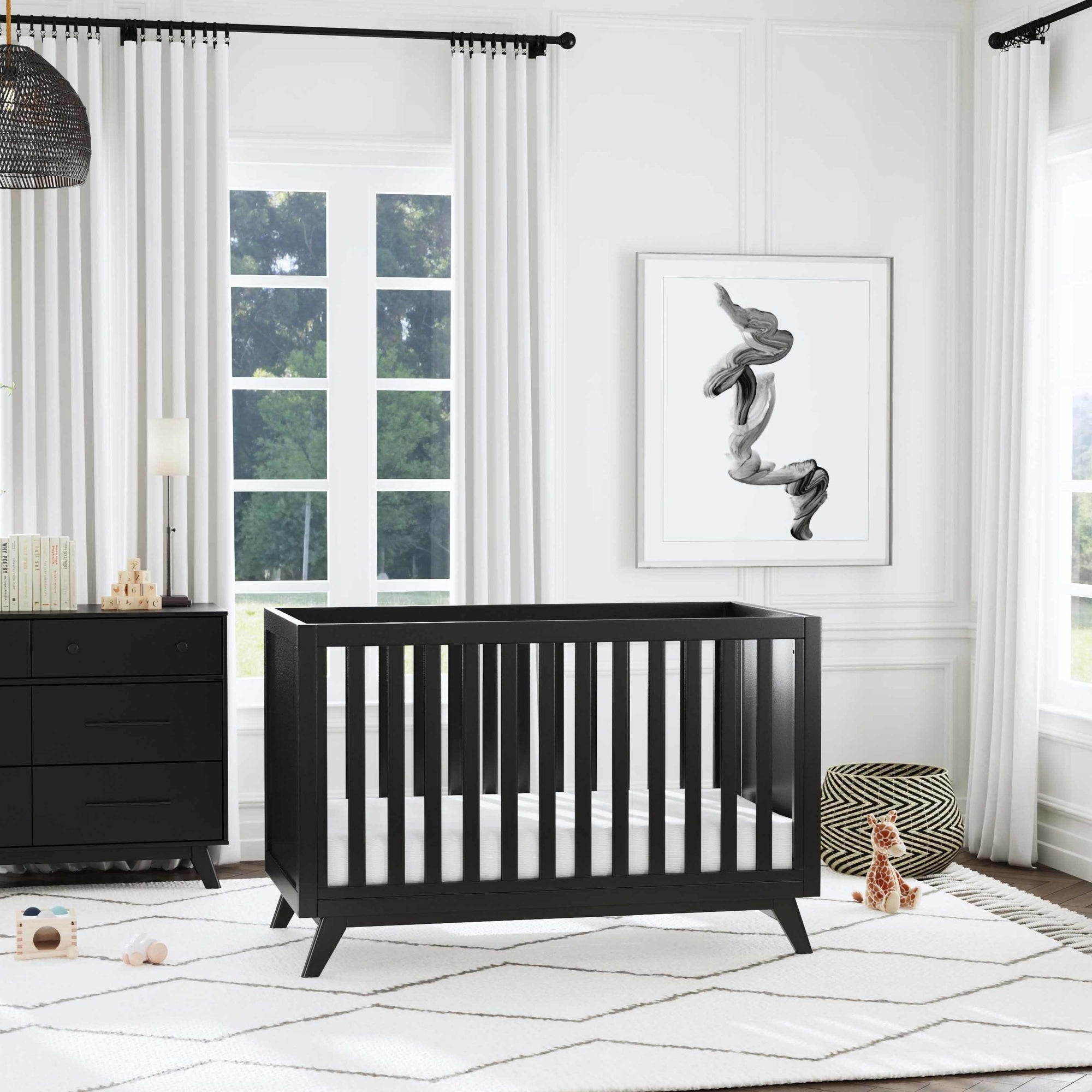 M22501E,DaVinci,Otto 3-in-1 Convertible Crib in Ebony