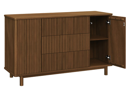 M29816NL,Babyletto,Pogo Tambour Assembled Dresser in Natural Walnut