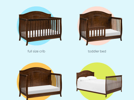 M20101Q,DaVinci,Emmett 4-in-1 Convertible Crib in Espresso