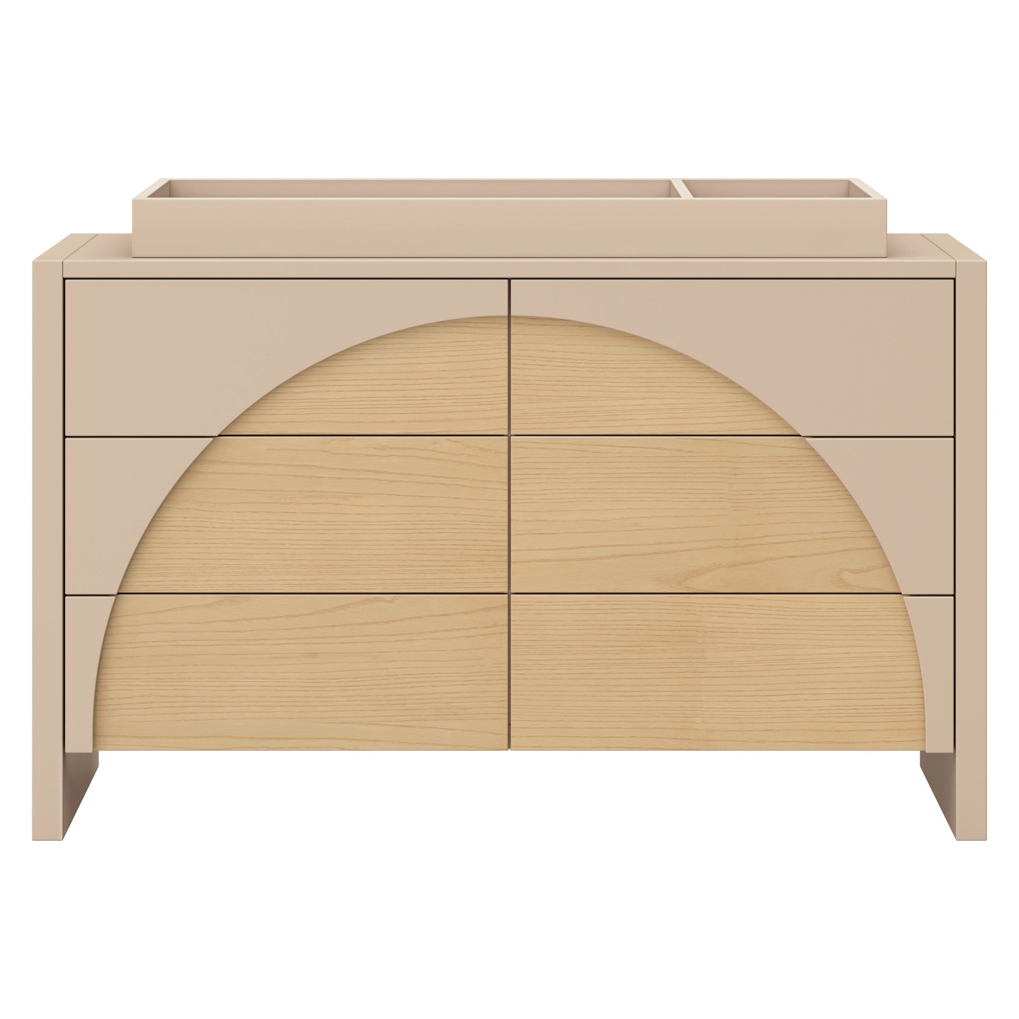 M30216TPESH,Babyletto,Moab 6-Drawer Assembled Dresser in Taupe/Ash