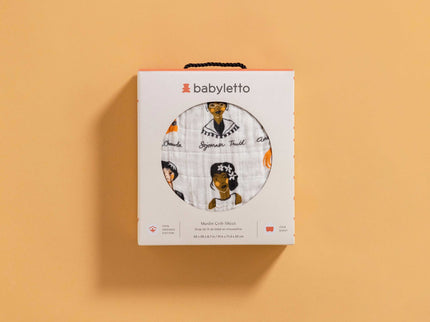 T28435,Babyletto,Women In History Muslin Crib Sheet in GOTS Certified Organic Cotton