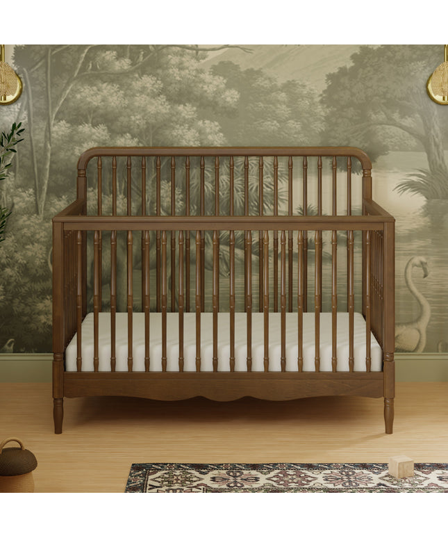 M7141NL,Namesake,Liberty 4-in-1 Convertible Spindle Crib in Natural Walnut