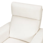 B17186YC,Monogram by Namesake,Willa Plus Power Glider Recliner w/ Power Headrest in Ivory Corduroy
